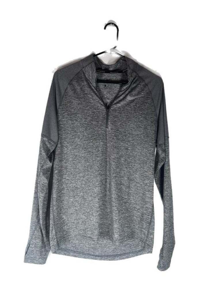 Nike Dri-FIT 1/4 Zip Long Sleeve Pullover Gray Heathered Athletic Top